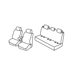 Set coprisedili Superior - Nocciola - compatibile per Skoda Fabia 5p (02/15>08/21) Active