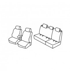 Set coprisedili Superior - Nocciola - compatibile per Skoda Fabia Wagon (04/15>08/22)