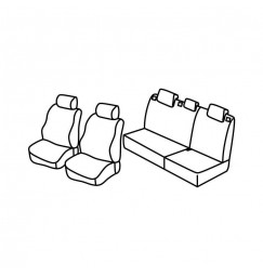 Set coprisedili Superior - Beige - compatibile per Chevrolet Spark (02/10>09/15)