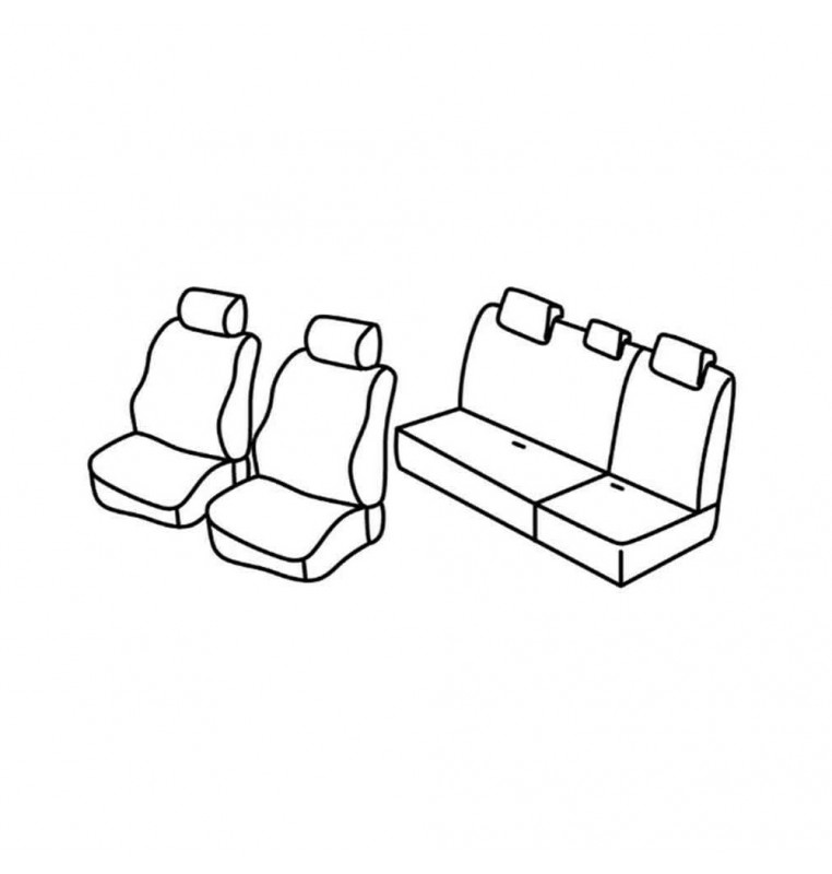 Set coprisedili Superior - Beige - compatibile per Daihatsu Terios (04/06>09/13) J200