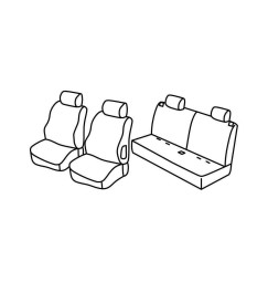 Set coprisedili Superior - Beige - compatibile per Citroen C3 Pluriel (05/03>11/10)