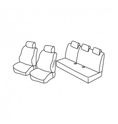 Set coprisedili Superior - Nocciola - compatibile per Dacia Duster (02/18>) Comfort, Essential