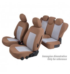 Set coprisedili Superior - Nocciola - compatibile per Fiat 500X (02/15>) Lounge