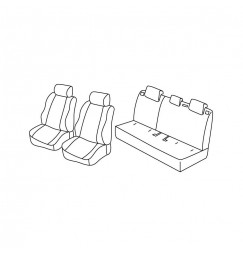 Set coprisedili Superior - Beige - compatibile per Mazda 2 5p (03/15>) Attraction, Challenge