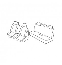 Set coprisedili Superior - Nocciola - compatibile per Mazda 2 5p (03/15>)