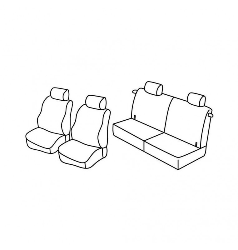 Set coprisedili Superior - Beige - compatibile per Opel Agila (05/00>01/08)