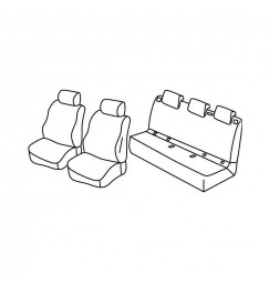 Set coprisedili Superior - Nocciola - compatibile per Opel Corsa E 5p (12/14>08/19)