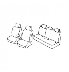 Set coprisedili Superior - Beige - compatibile per Opel Corsa F 5p (09/19>) Elegance