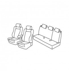 Set coprisedili Superior - Beige - compatibile per Renault Clio IV Sporter (04/13>03/20)