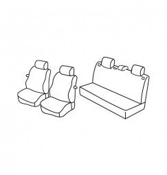 Set coprisedili Superior - Nocciola - compatibile per Seat Ibiza 3p (01/02>08/09) dal 2006