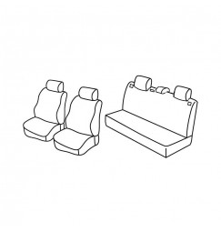 Set coprisedili Superior - Nocciola - compatibile per Seat Ibiza 5p (01/02>05/08) dal 2006