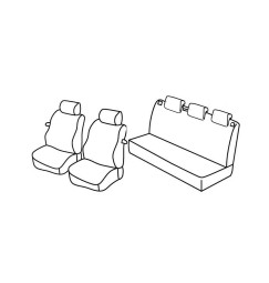 Set coprisedili Superior - Nocciola - compatibile per Seat Ibiza SC (10/08>08/15)