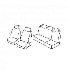 Set coprisedili Superior - Nocciola - compatibile per Seat Ibiza SC (10/08>08/15)