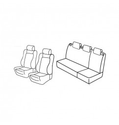 Set coprisedili Superior - Beige - compatibile per Seat Ibiza 5p (06/08>08/15)