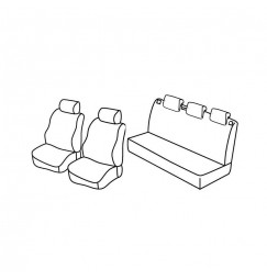 Set coprisedili Superior - Nocciola - compatibile per Seat Ibiza 5p (06/08>08/15)