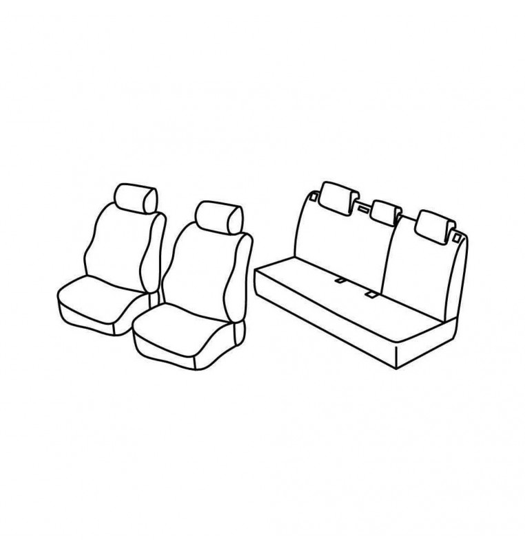 Set coprisedili Superior - Nocciola - compatibile per Seat Leon (09/05>04/09)