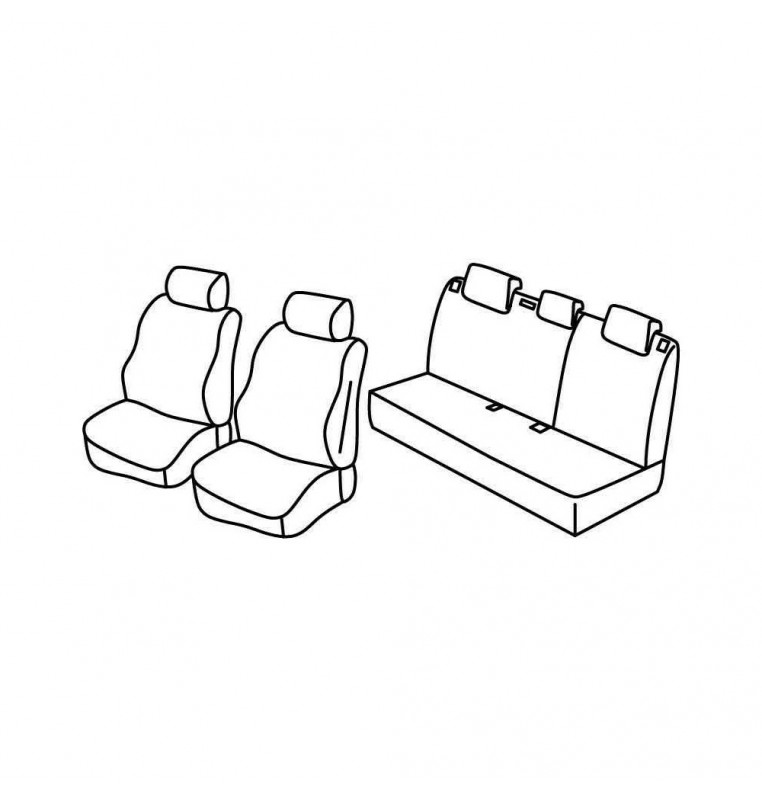 Set coprisedili Superior - Nocciola - compatibile per Seat Leon (05/09>12/12)