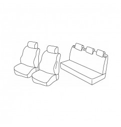 Set coprisedili Superior - Beige - compatibile per Seat Ibiza 5p (09/15>05/17)