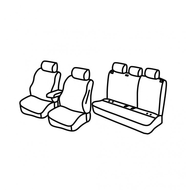 Set coprisedili Superior - Beige - compatibile per Seat Ibiza 5p (06/17>) Xcellence, Style