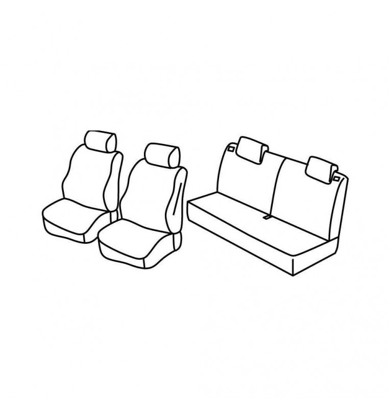 Set coprisedili Superior - Nocciola - compatibile per Suzuki Jimny (11/18>)