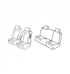 Set coprisedili Superior - Beige - compatibile per Alfa Romeo 147 5p (04/01>10/04)