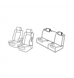 Set coprisedili Superior - Beige - compatibile per Alfa Romeo 147 5p (11/04>08/08)