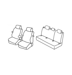 Set coprisedili Superior - Beige - compatibile per Audi A3 3p (05/03>08/12) Soul