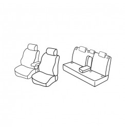 Set coprisedili Superior - Beige - compatibile per Audi A3 Sportback (07/08>10/12)