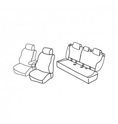 Set coprisedili Superior - Nero/Grigio - compatibile per Bmw Serie 1 (F20) (09/11>06/19)