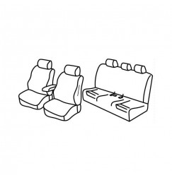 Set coprisedili Superior - Beige - compatibile per Bmw Serie 3 (F30) (02/12>11/18)