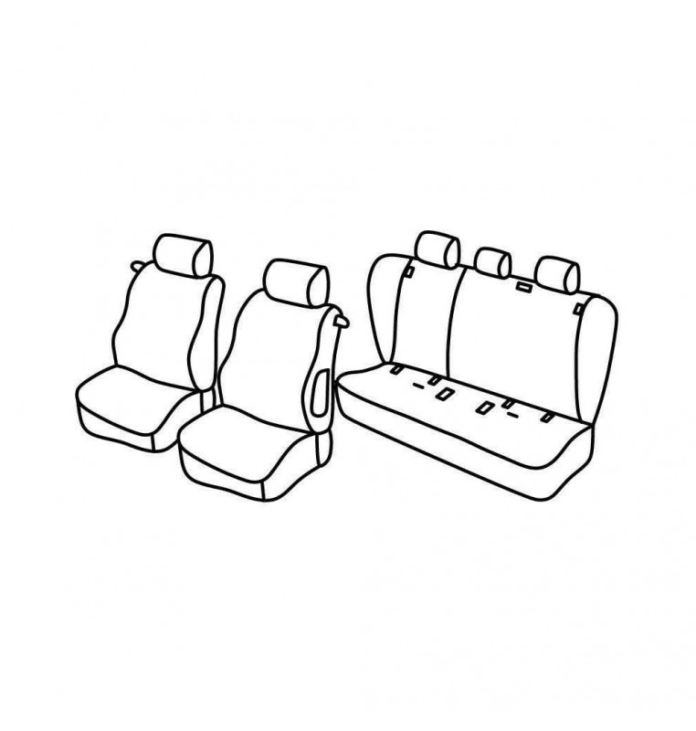 Set coprisedili Superior - Nocciola - compatibile per Bmw Serie 1 (E81) (03/07>06/12)