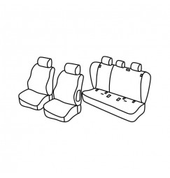 Set coprisedili Superior - Beige - compatibile per Bmw Serie 1 (E87) (09/04>08/11)