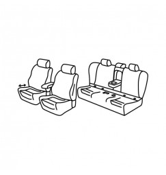 Set coprisedili Superior - Nocciola - compatibile per Bmw Serie 3 (F30) (02/12>11/18)