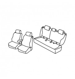 Set coprisedili Superior - Nocciola - compatibile per Bmw Serie 1 (F21) (07/12>09/19)