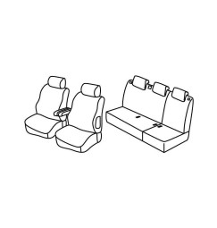 Set coprisedili Superior - Nocciola - compatibile per Citroen Berlingo Multispace (11/02>03/08)