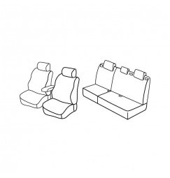 Set coprisedili Superior - Nocciola - compatibile per Ford Focus 5p (02/05>02/11)  - Ford Focus Wagon (02/05>05/11)