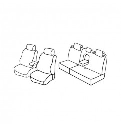 Set coprisedili Superior - Beige - compatibile per Ford Focus 5p (02/05>02/11)  - Ford Focus Wagon (02/05>05/11)