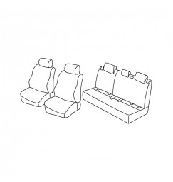 Set coprisedili Superior - Nocciola - compatibile per Hyundai i20 5p (11/14>11/20)