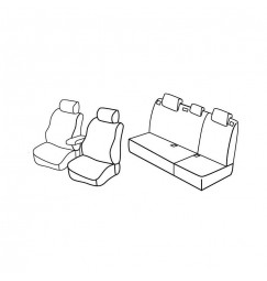 Set coprisedili Superior - Nocciola - compatibile per Hyundai i30 5p (09/07>02/12)