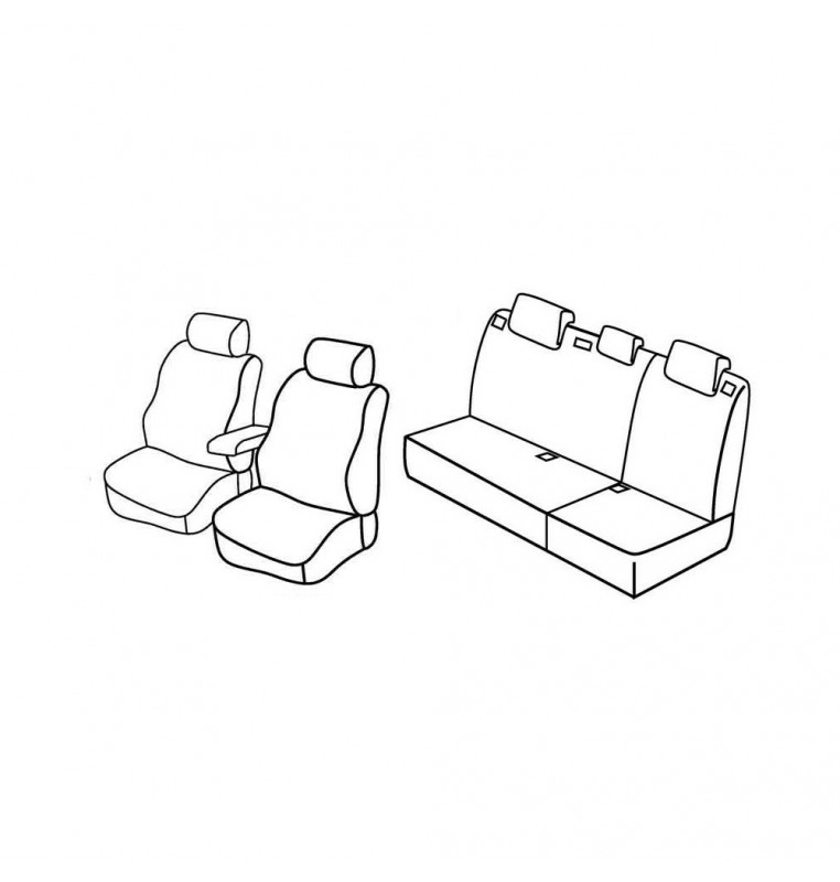 Set coprisedili Superior - Nocciola - compatibile per Hyundai i30 5p (09/07>02/12)