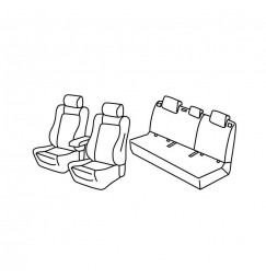 Set coprisedili Superior - Beige - compatibile per Hyundai i30 5p (01/17>)