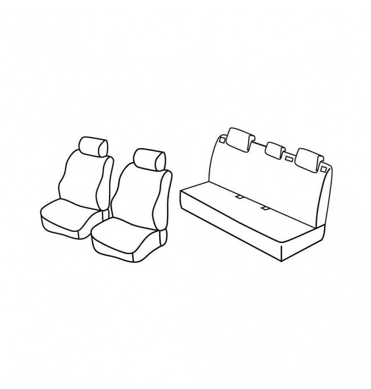 Set coprisedili Superior - Beige - compatibile per Mazda 2 5p (10/07>02/15)