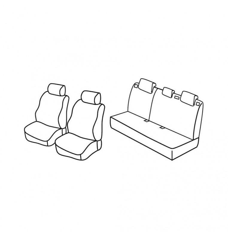 Set coprisedili Superior - Beige - compatibile per Mazda 2 5p (10/07>02/15)