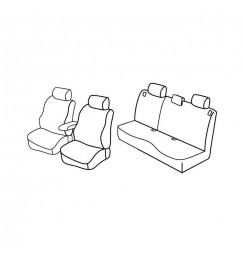 Set coprisedili Superior - Beige - compatibile per Mazda 3 5p (01/04>03/09) fino al 2006