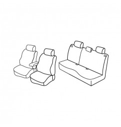 Set coprisedili Superior - Beige - compatibile per Mazda 3 4p (11/10>09/13)