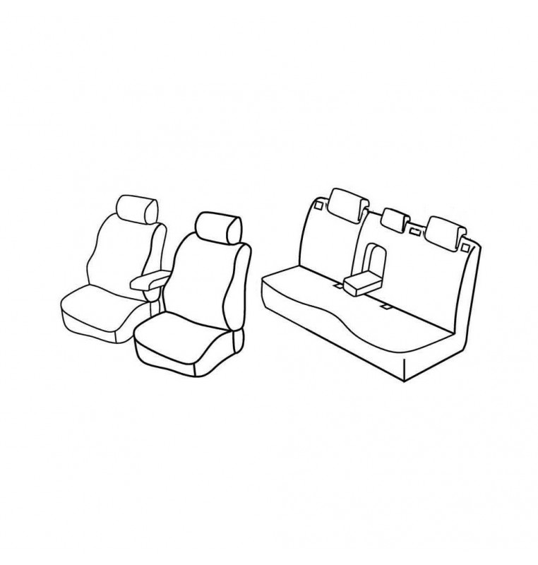 Set coprisedili Superior - Nocciola - compatibile per Mazda 3 5p (04/09>12/13)