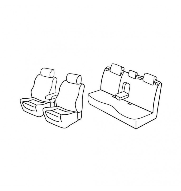 Set coprisedili Superior - Beige - compatibile per Mazda 3 5p (04/09>12/13)