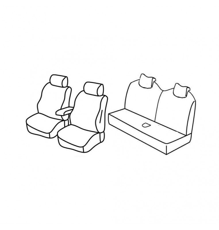 Set coprisedili Superior - Nocciola - compatibile per Mini Mini (R50) (09/01>10/06)