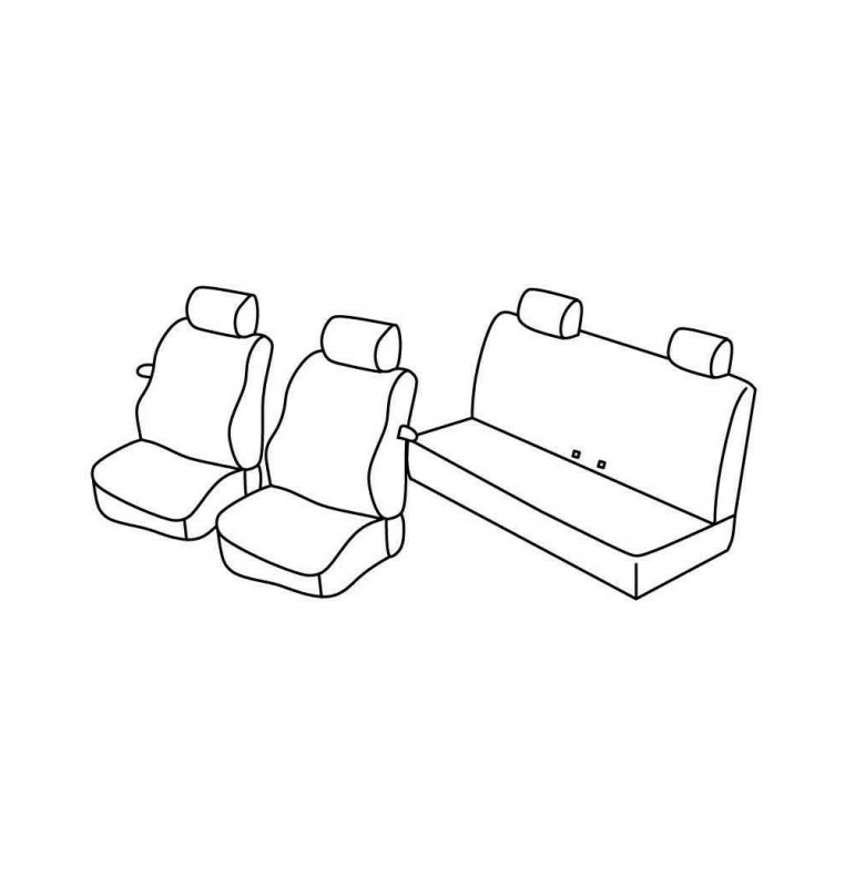 Set coprisedili Superior - Nocciola - compatibile per Mini Mini (R56) (11/06>02/14)