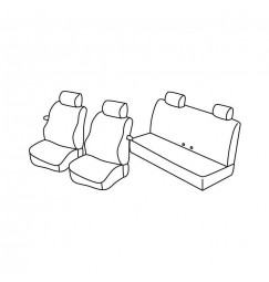 Set coprisedili Superior - Beige - compatibile per Mini Mini (R56) (11/06>02/14)